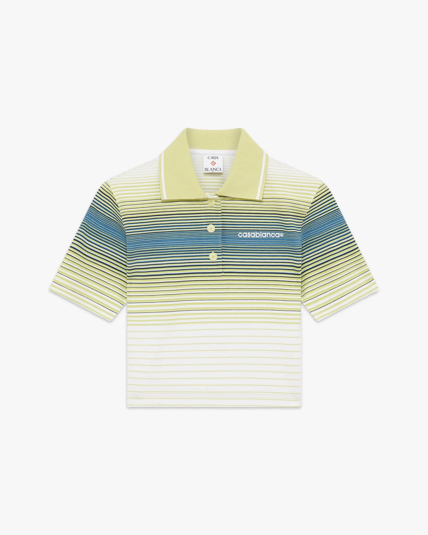 Bourgeois Striped Short Sleeve Polo Shirt