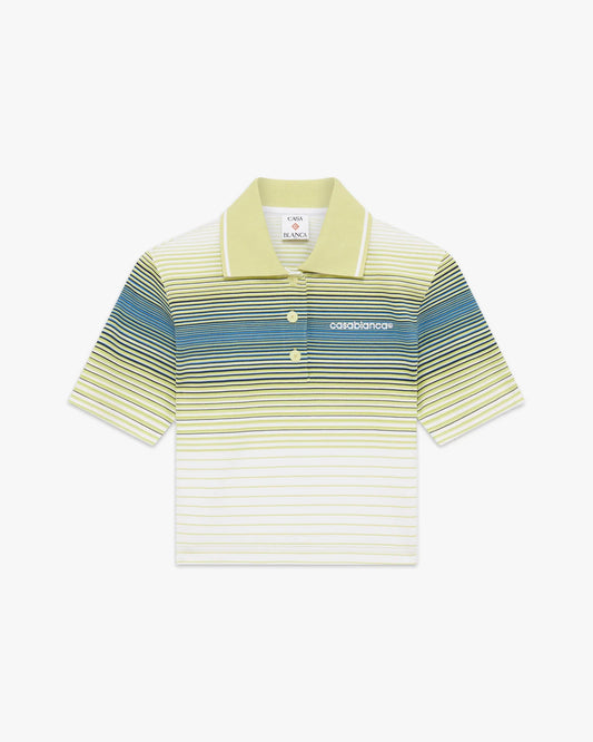 Bourgeois Striped Short Sleeve Polo Shirt