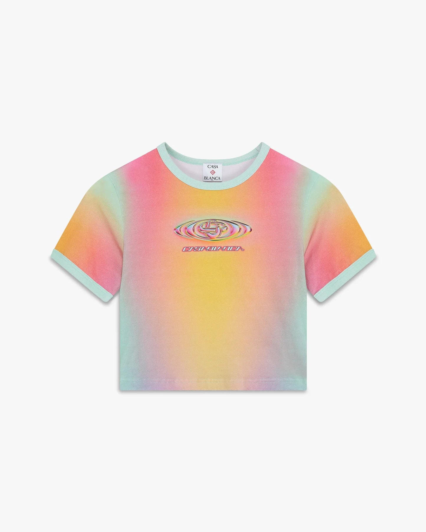 Baby-Kurzarm-T-Shirt mit Glasverlauf-Print