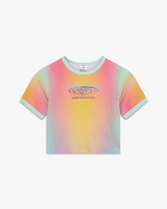 Baby-Kurzarm-T-Shirt mit Glasverlauf-Print