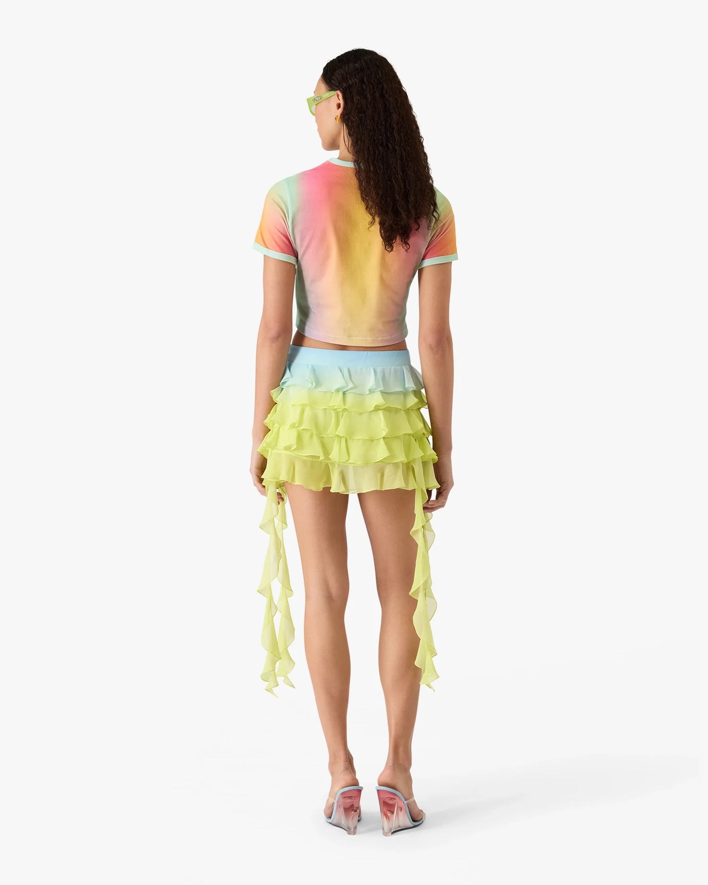 Baby-Kurzarm-T-Shirt mit Glasverlauf-Print