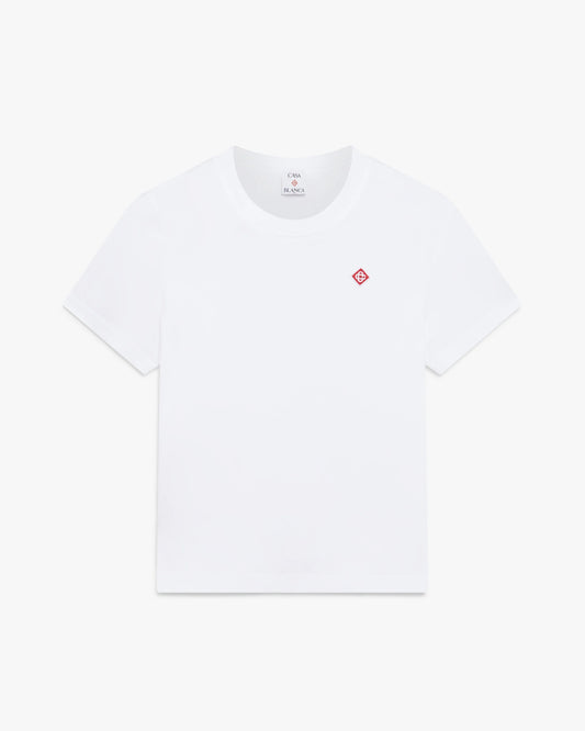 Classic Embroidery Patch Fitted Short Sleeve T-Shirt