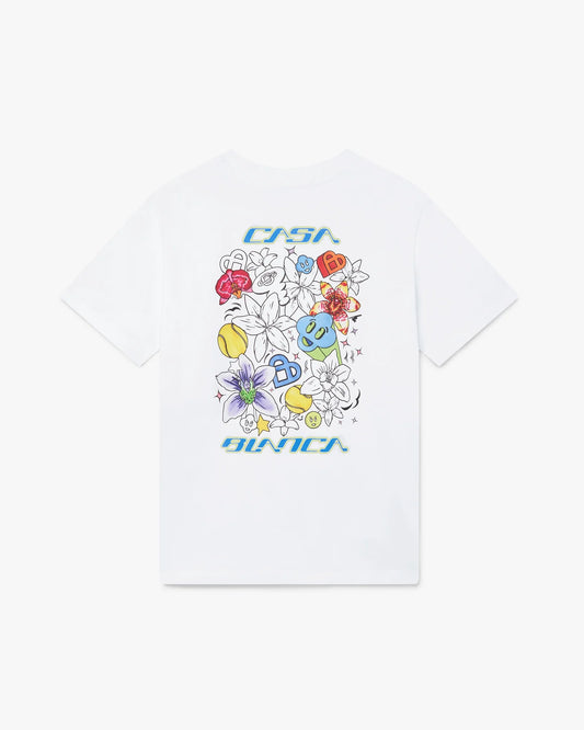 White Graffiti Short Sleeve T-Shirt