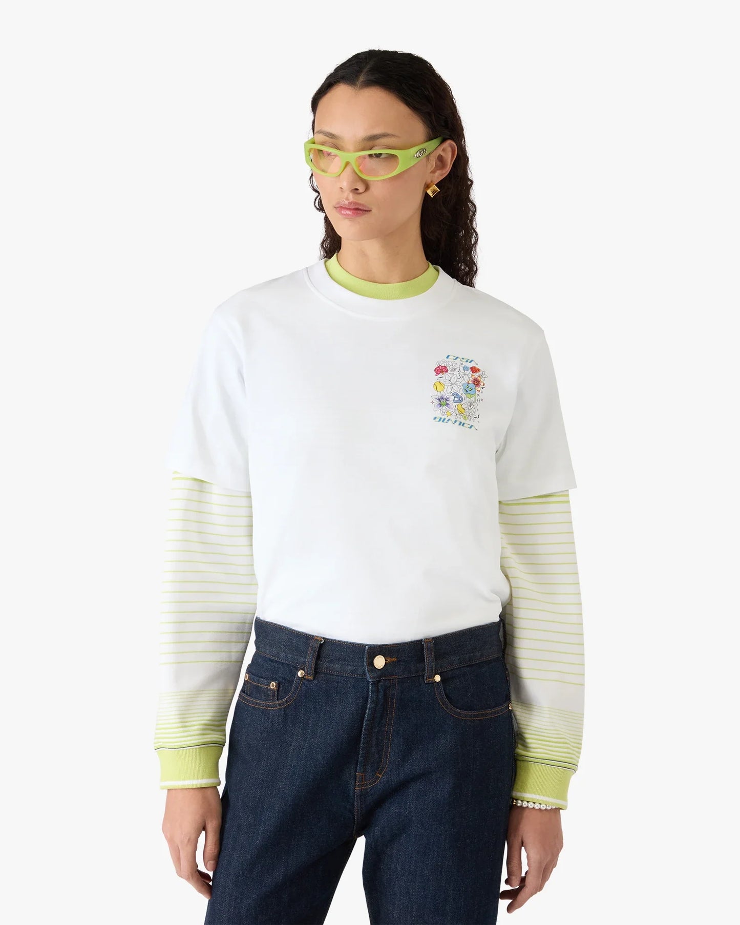 White Graffiti Short Sleeve T-Shirt
