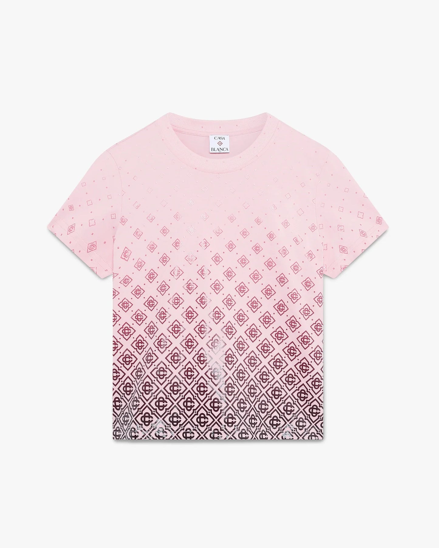Aubergine Gradient Monogram Short Sleeve T-Shirt