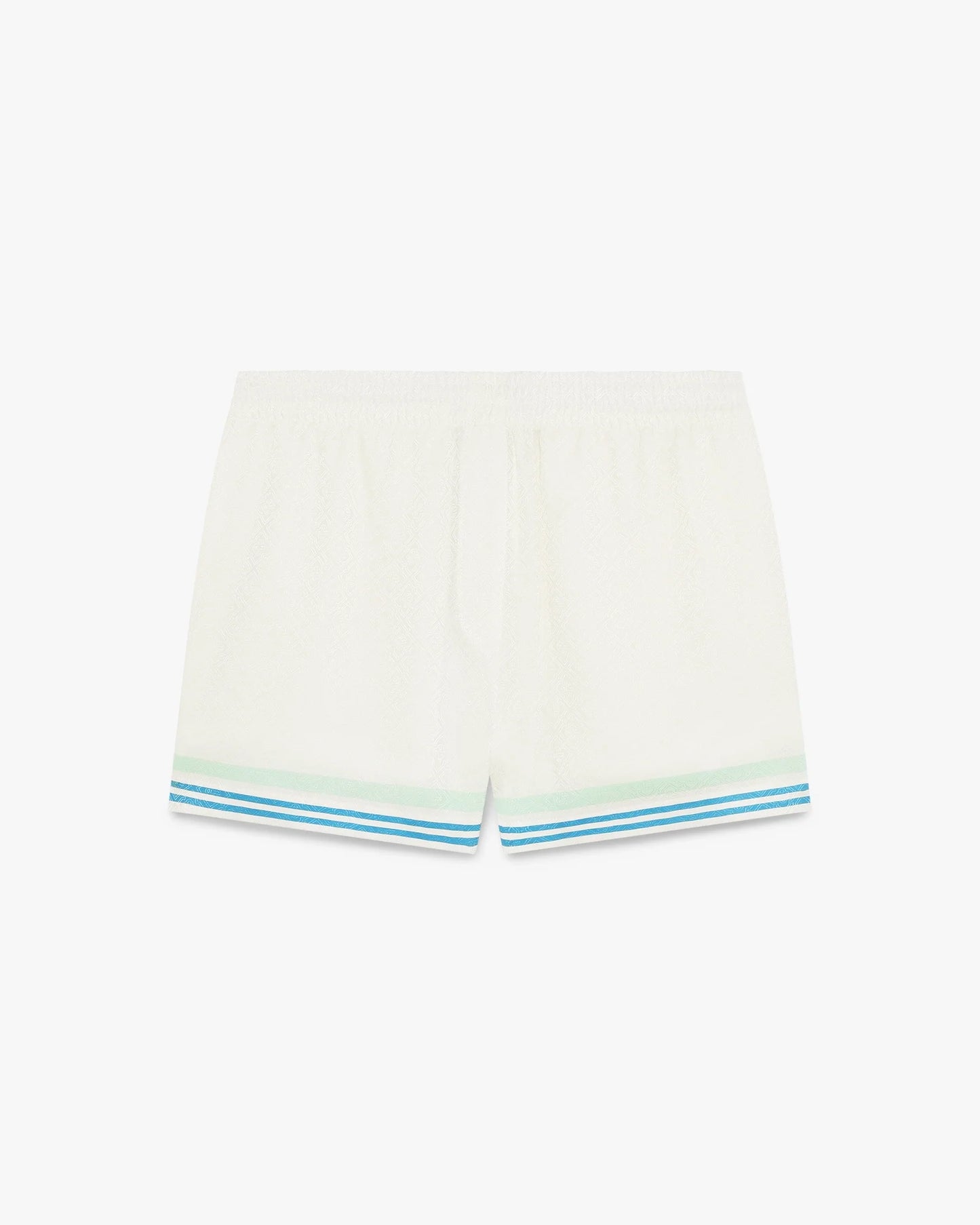 Floral CC Smile Monogram Jaquard Silk Shorts