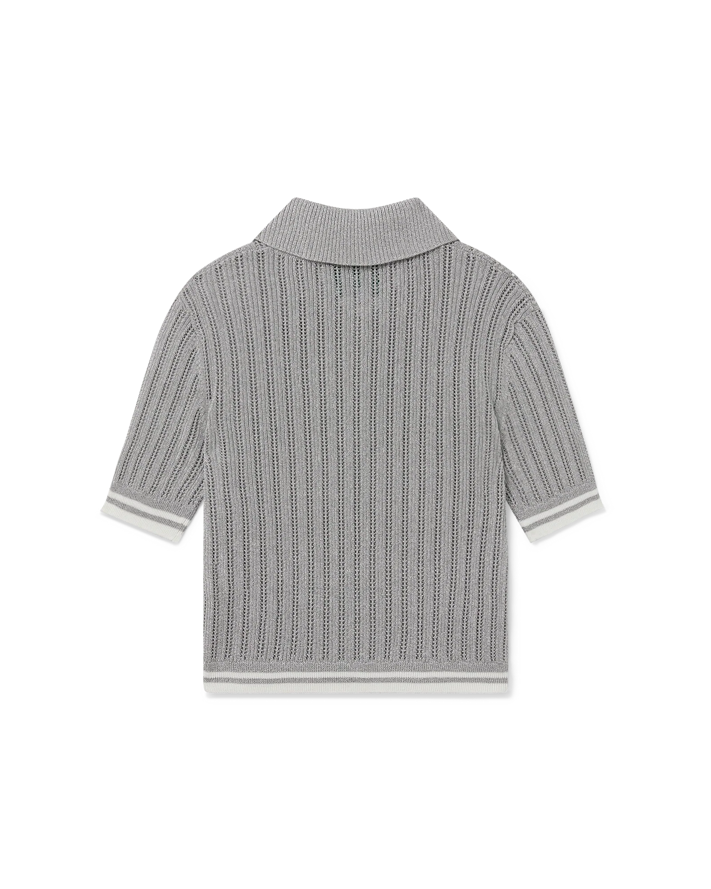 Silver Short Sleeve Polo Shirt