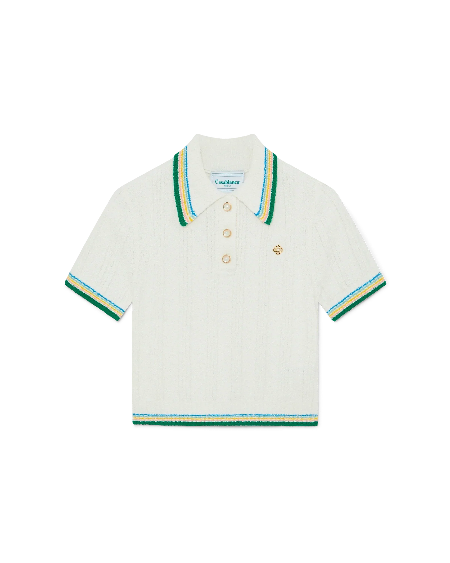 Rib Boucle Polo Shirt