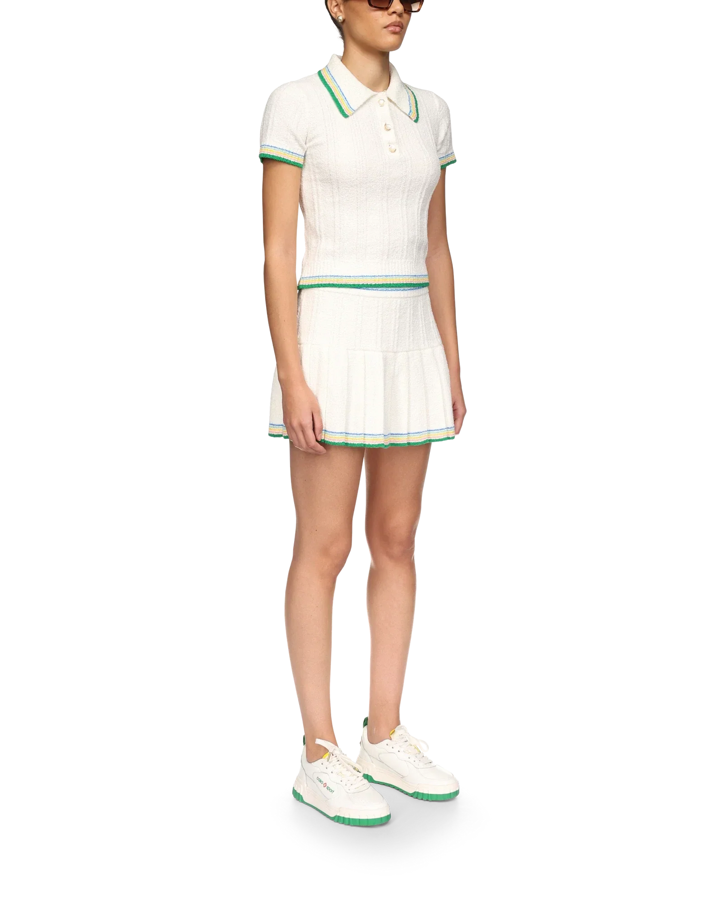 Rib Boucle Polo Shirt