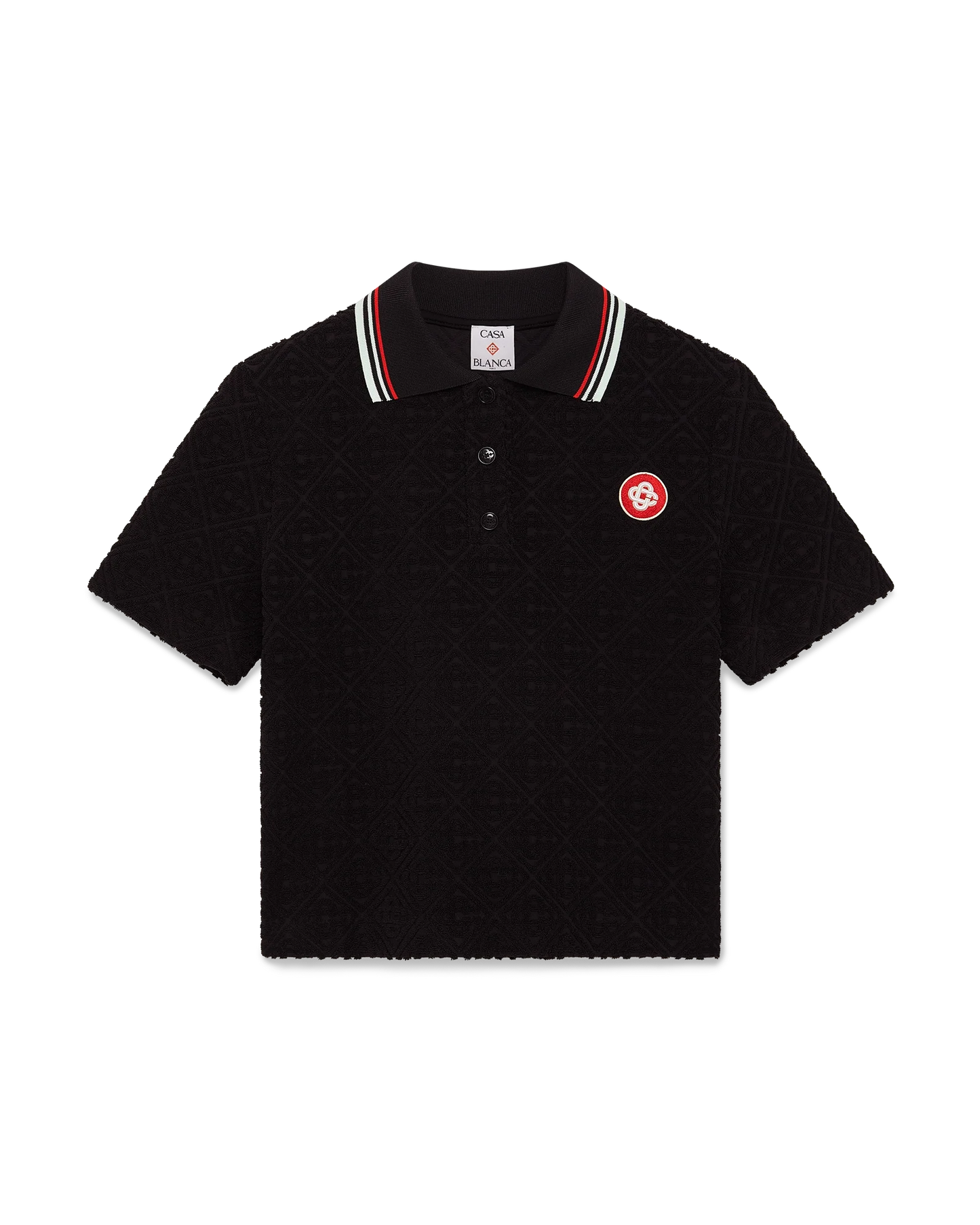 Monogram Jacquard Towelling Polo Shirt