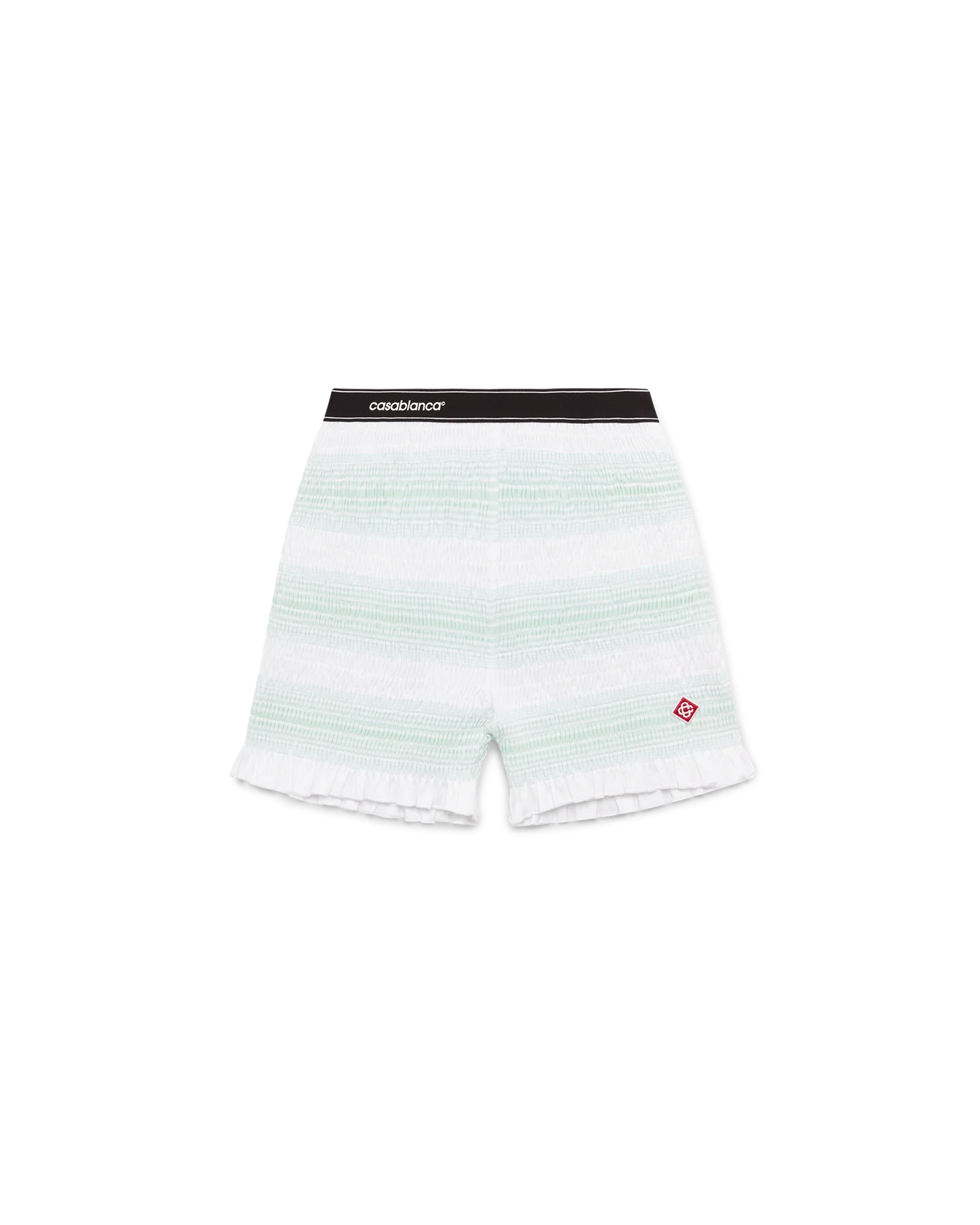 Stripe Shirred Shorts