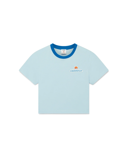 Montagne Cropped T-Shirt mit kurzen Ärmeln