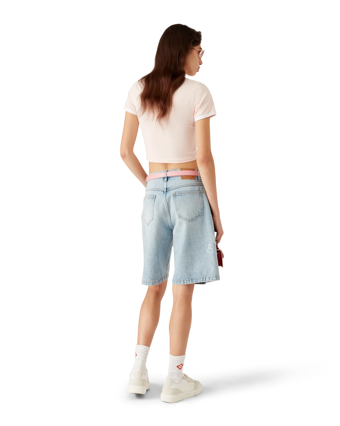 Mushroom Emblem Cropped Short Sleeve T-Shirt