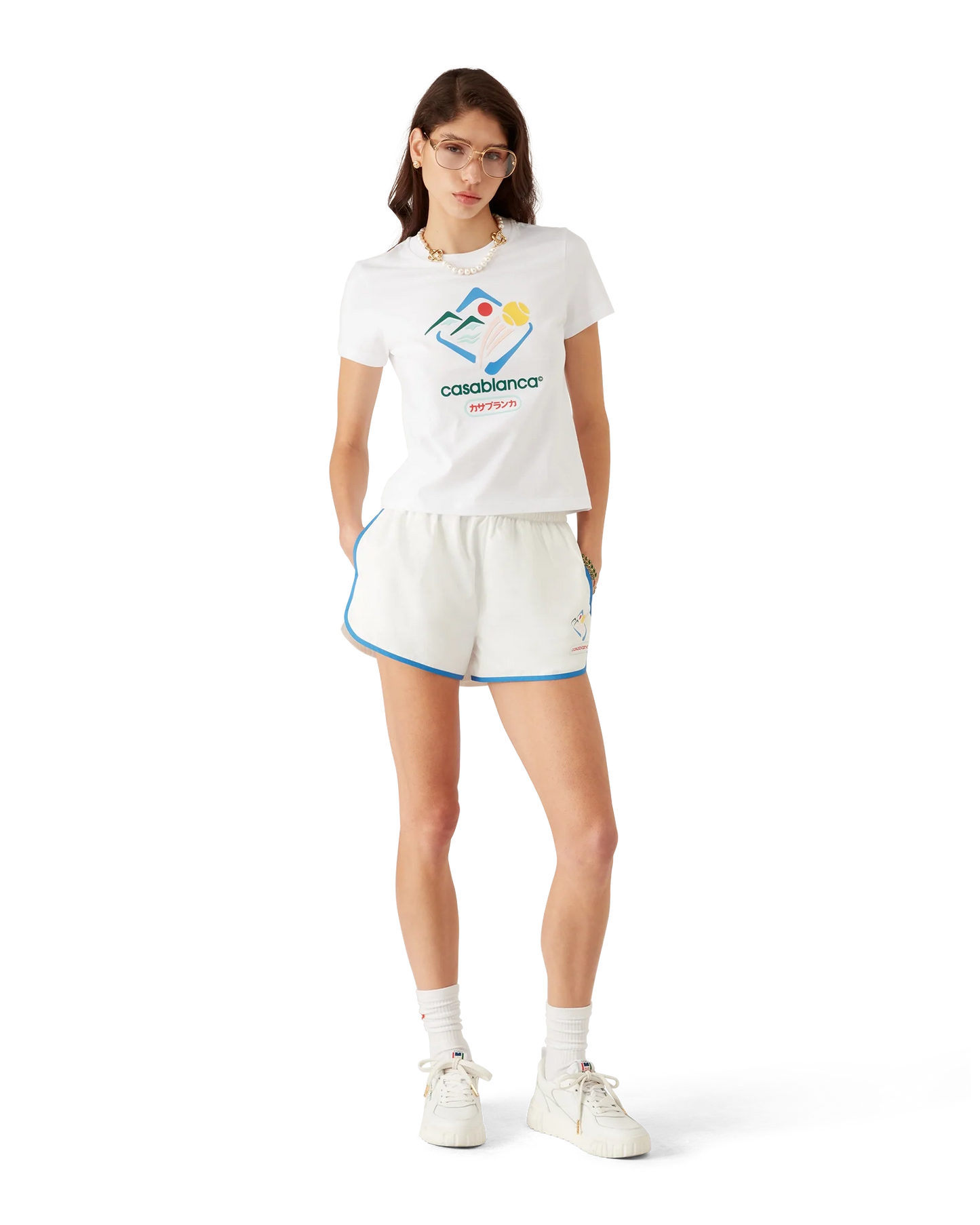 Montagne Sportif verkürztes Kurzarm-T-Shirt