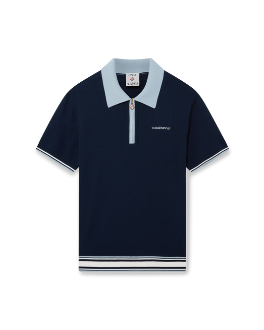 Merino Knit Tennis Polo Shirt