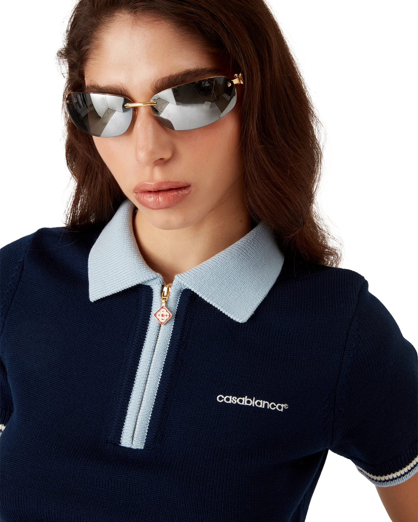 Merino Knit Tennis Polo Shirt