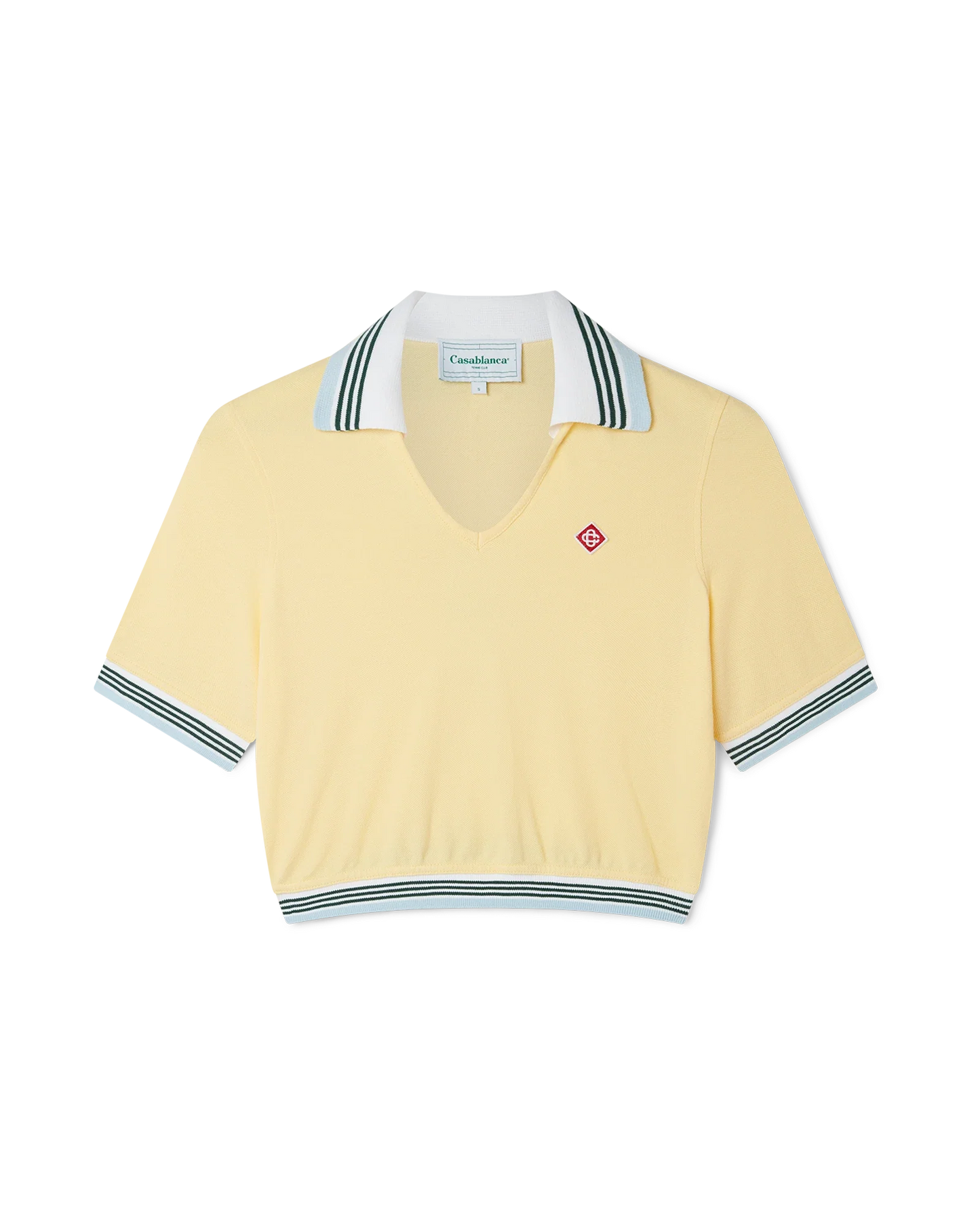 Cropped Pique Polo