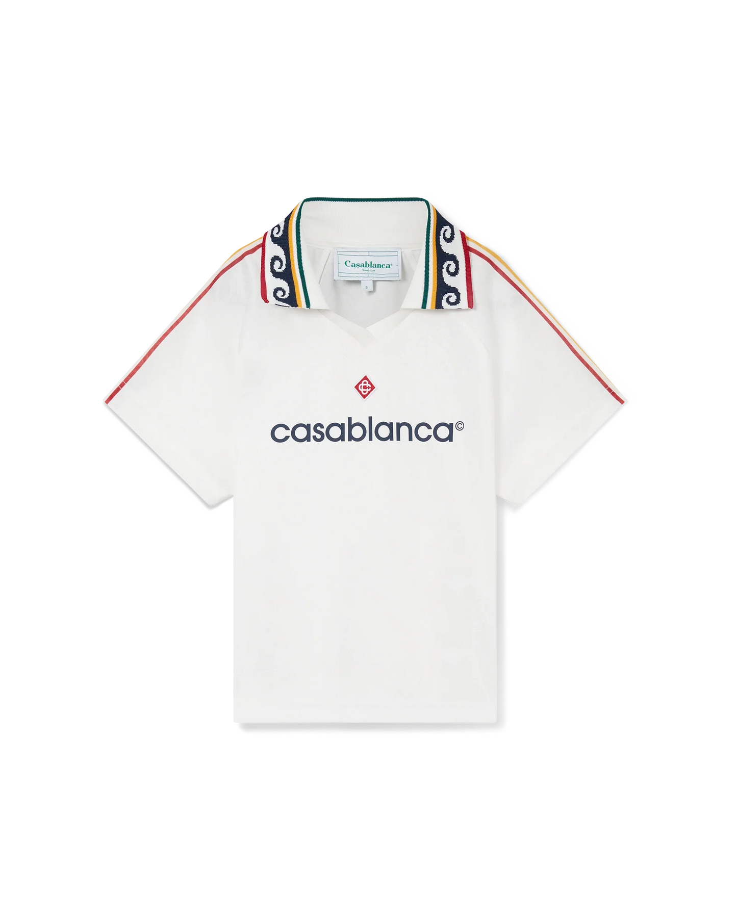 Jacquard-Monogramm-Fußballtrikot