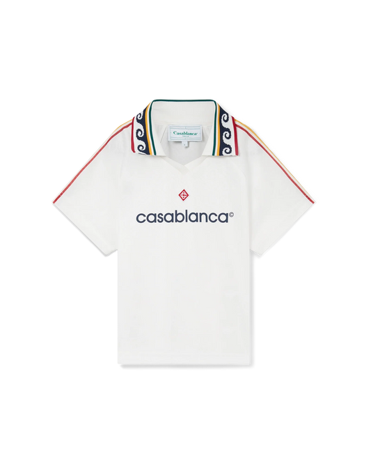 Jacquard-Monogramm-Fußballtrikot