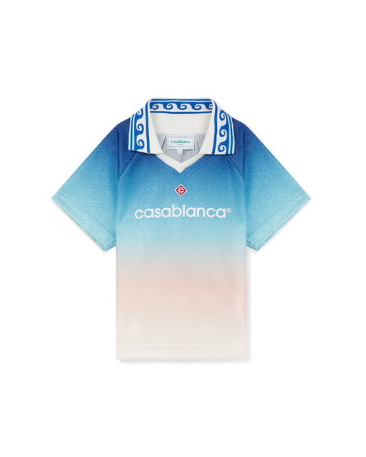 Jacquard-Monogramm-Fußballtrikot