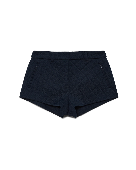 Jacquard Knit Mini Shorts