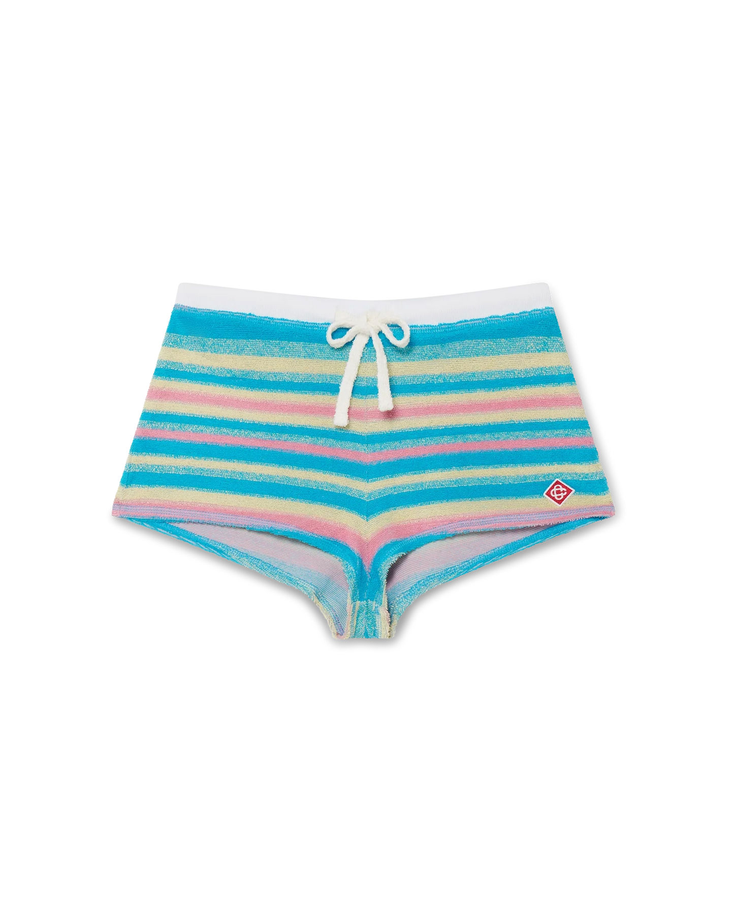 Stripe Towelling Mini Shorts