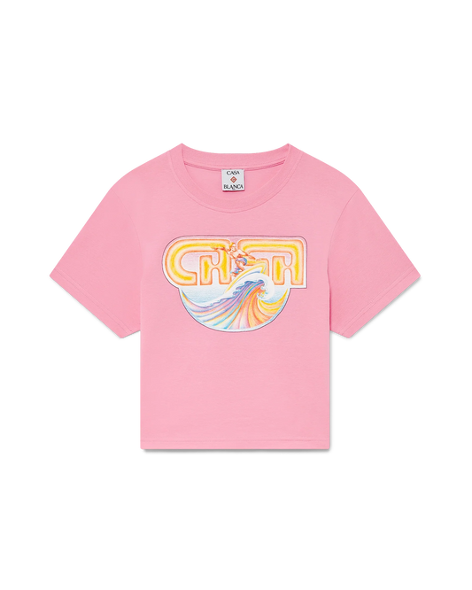 Casa Surf verkürztes Kurzarm-T-Shirt