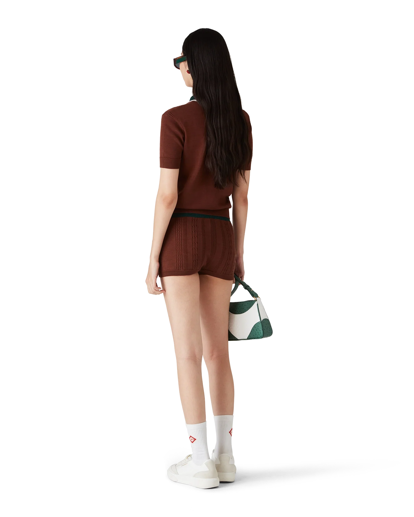 Cable Knit Polo Shirt