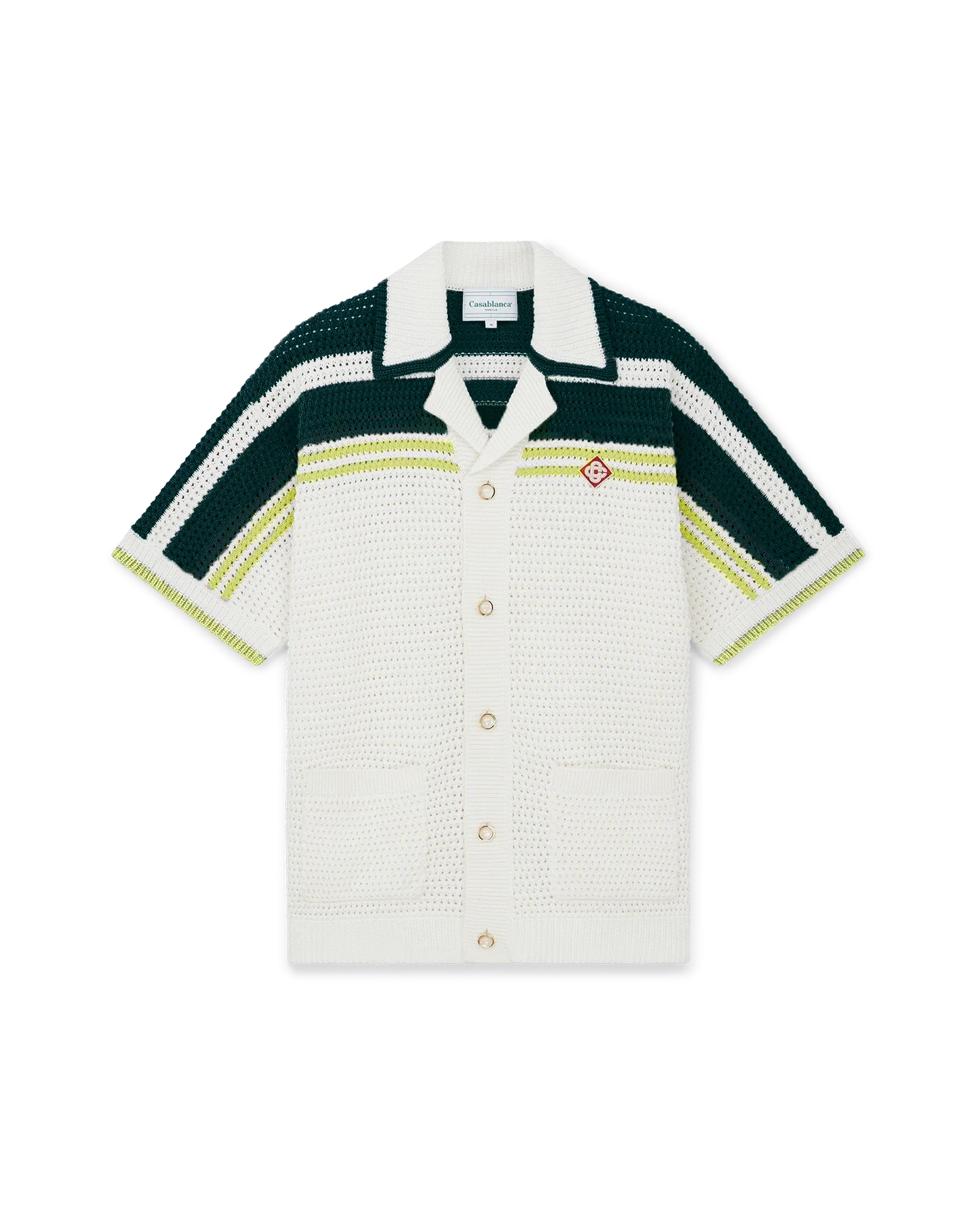 Tennis Short Sleeve Crochet Shirt