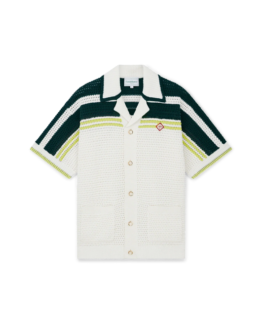 Tennis Short Sleeve Crochet Shirt