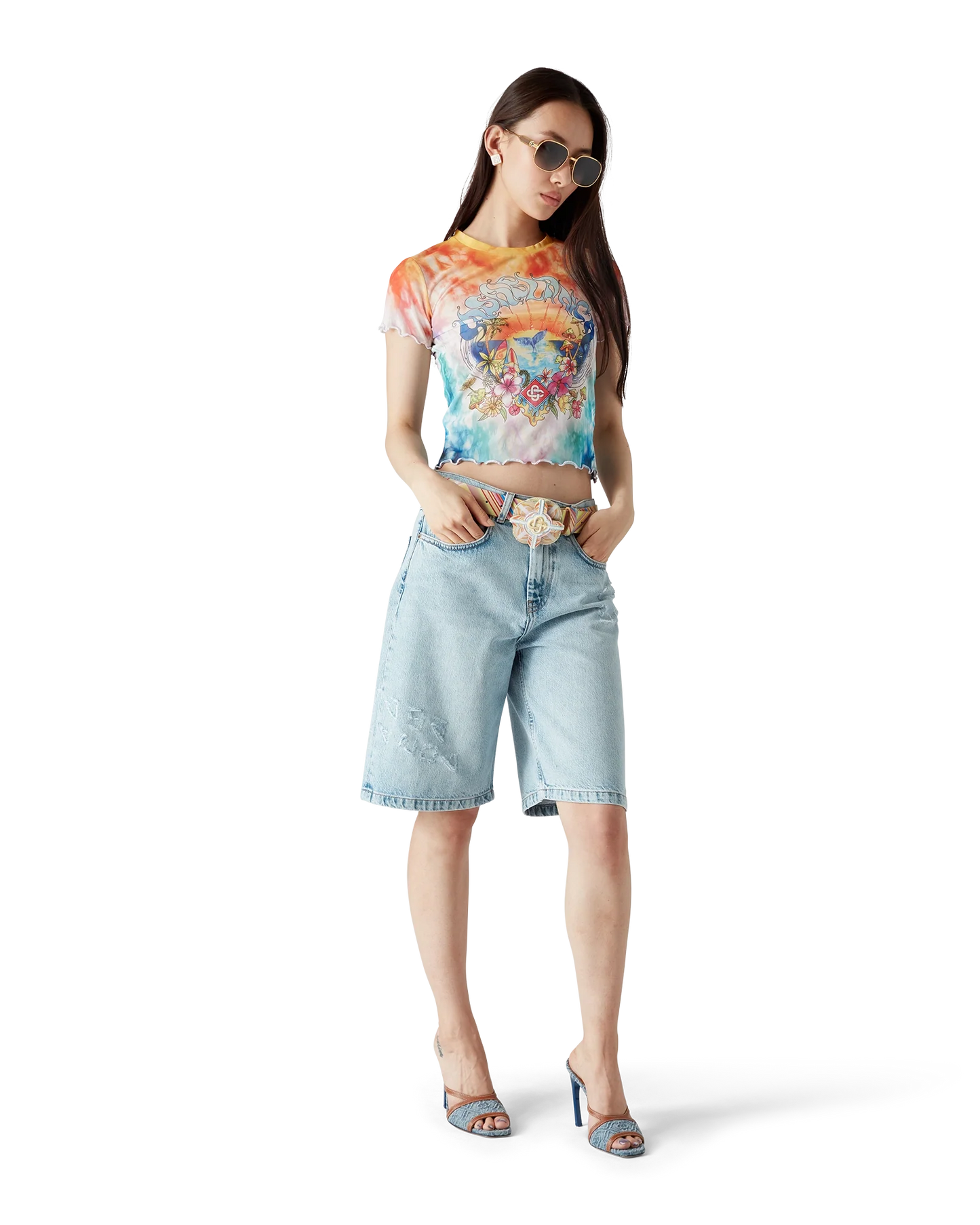 Surf Trip Batik Mesh Kurzarm-T-Shirt
