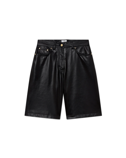 Leather Skater Shorts