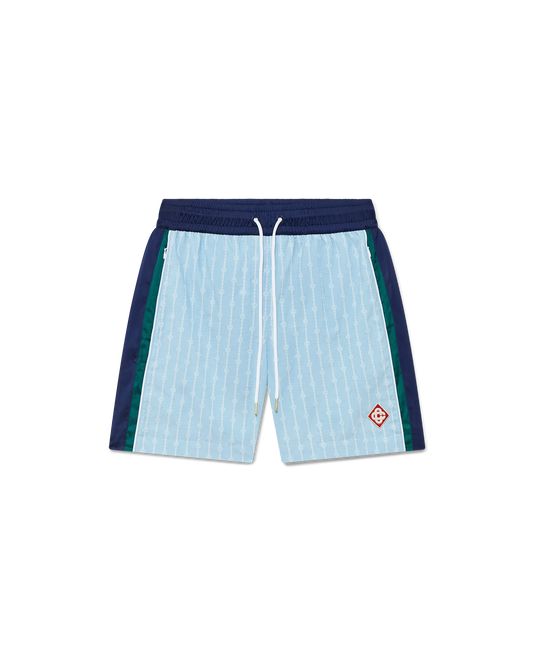 Pinstripe Laurel Track Shorts